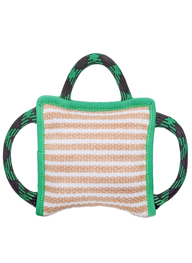 ToLanbbt Dog Toy, Tug of War Jute Bite Pillow (11' x 7.8'), Training Equipment for Medium to Large Dogs, Green - Image 1